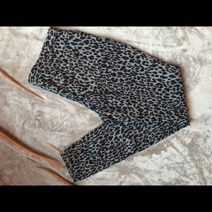 Grey/Black Leopard Jeggings